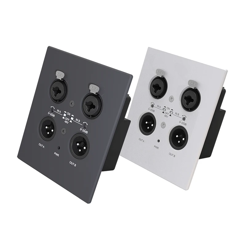 „Dante 2 CH Wall Plate“ tinklo garso sąsaja