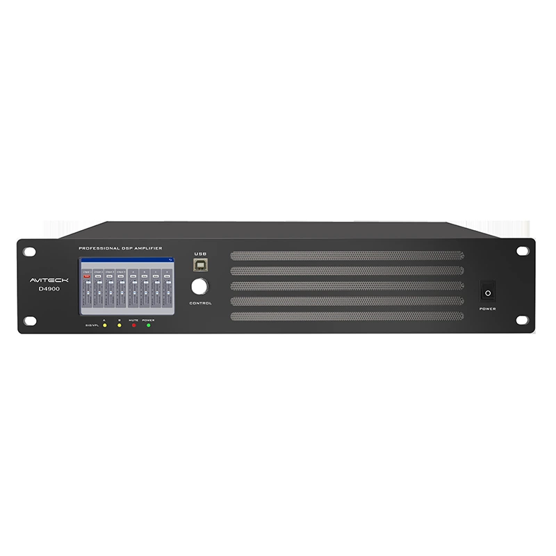 4 CH 900W Dante DSP Network Power Amplifier